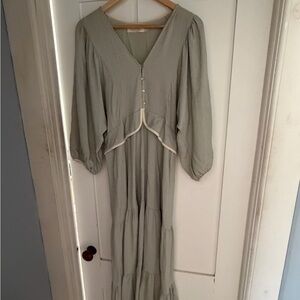 RARE Christy Dawn Dress blue/grey OBO